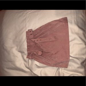 💚💚10% OFF Pink corduroy mini skirt💚💚